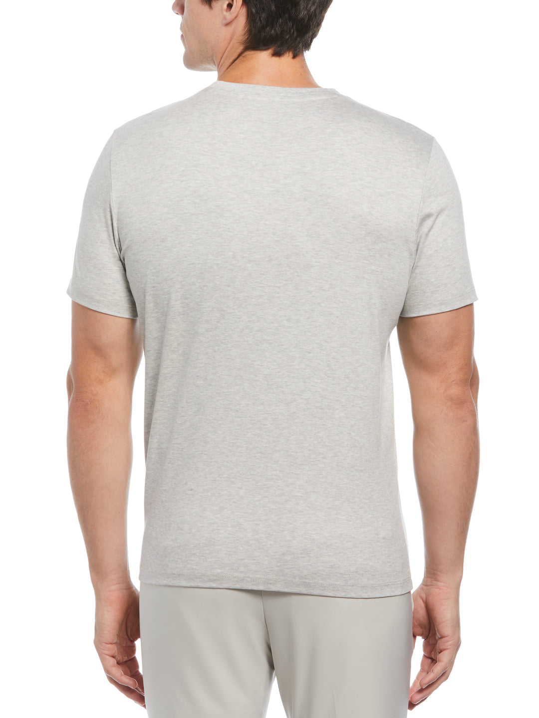 Cool Interlock Crew Neck Tee (Light Heather Grey) 