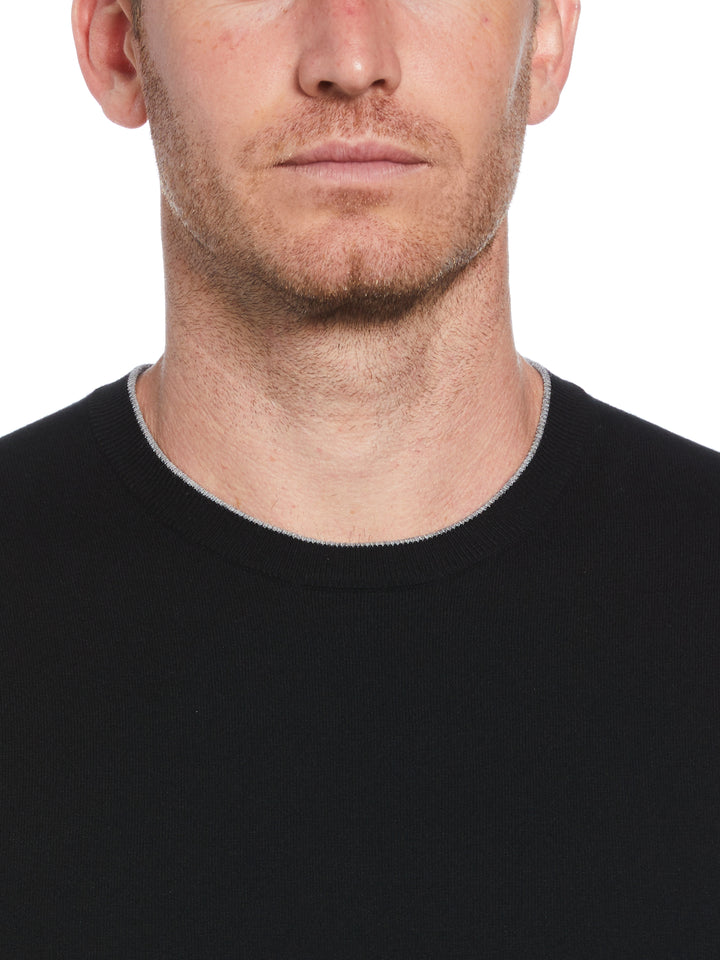 Solid Crew Sweater (Black) 