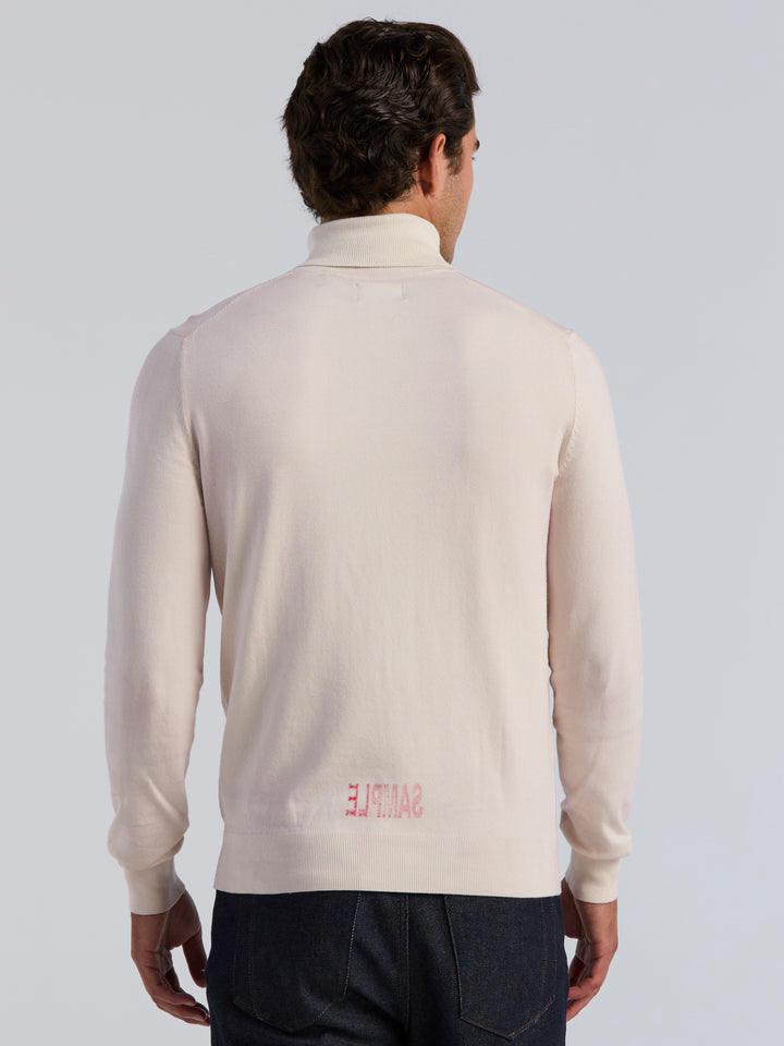 Solid Tech Turtleneck Sweater (Turtledove) 