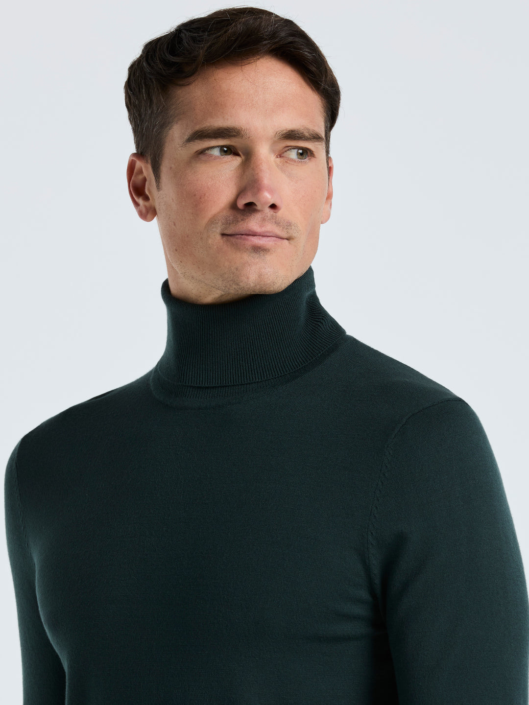 Solid Tech Turtleneck Sweater (Magical Forest) 