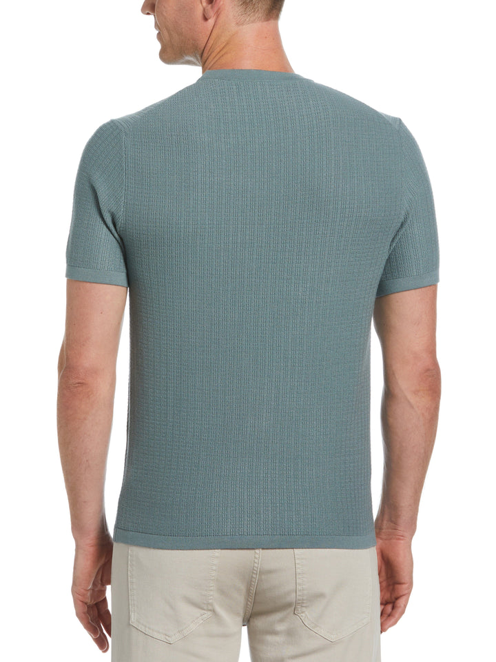 Rib Tech Crew Neck Sweater (Stormy Sea) 