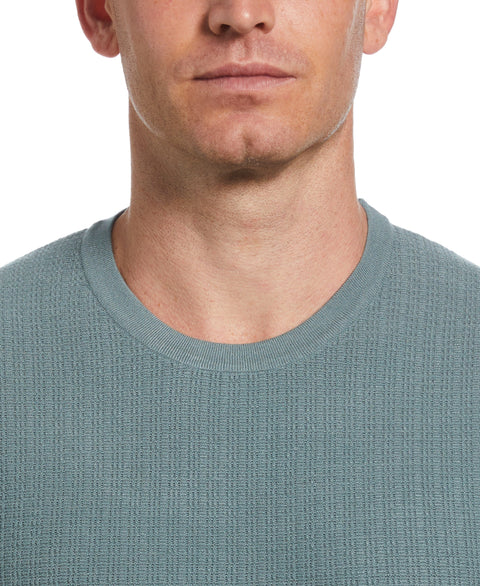 Rib Tech Crew Neck Sweater (Stormy Sea) 