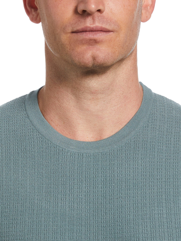 Rib Tech Crew Neck Sweater (Stormy Sea) 