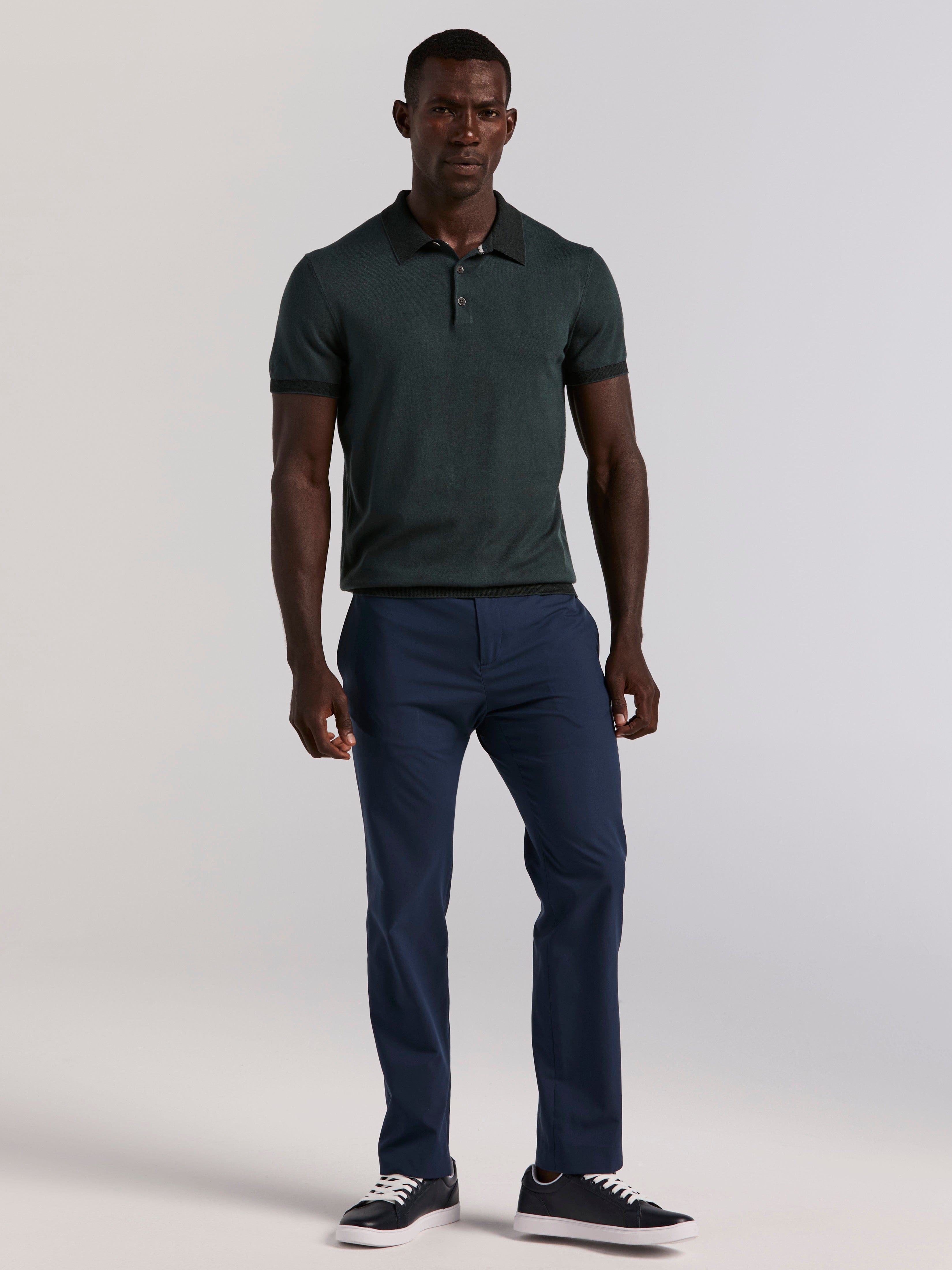 Tech Polo Sweater – Perry Ellis