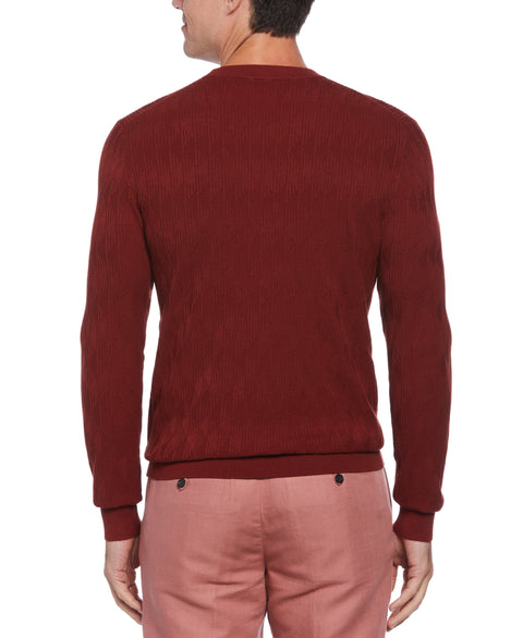 Tech Stitch Crew Neck Sweater (Fired Brick) 