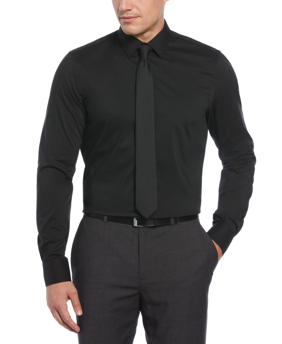 Tech + Stretch Cotton Blend Dress Shirt – Perry Ellis