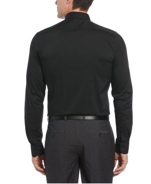 Tech Stretch Cotton Blend Dress Shirt (Black) 