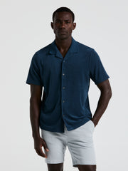 Terry Camp Collar Shirt (Blue Wing Teal) 