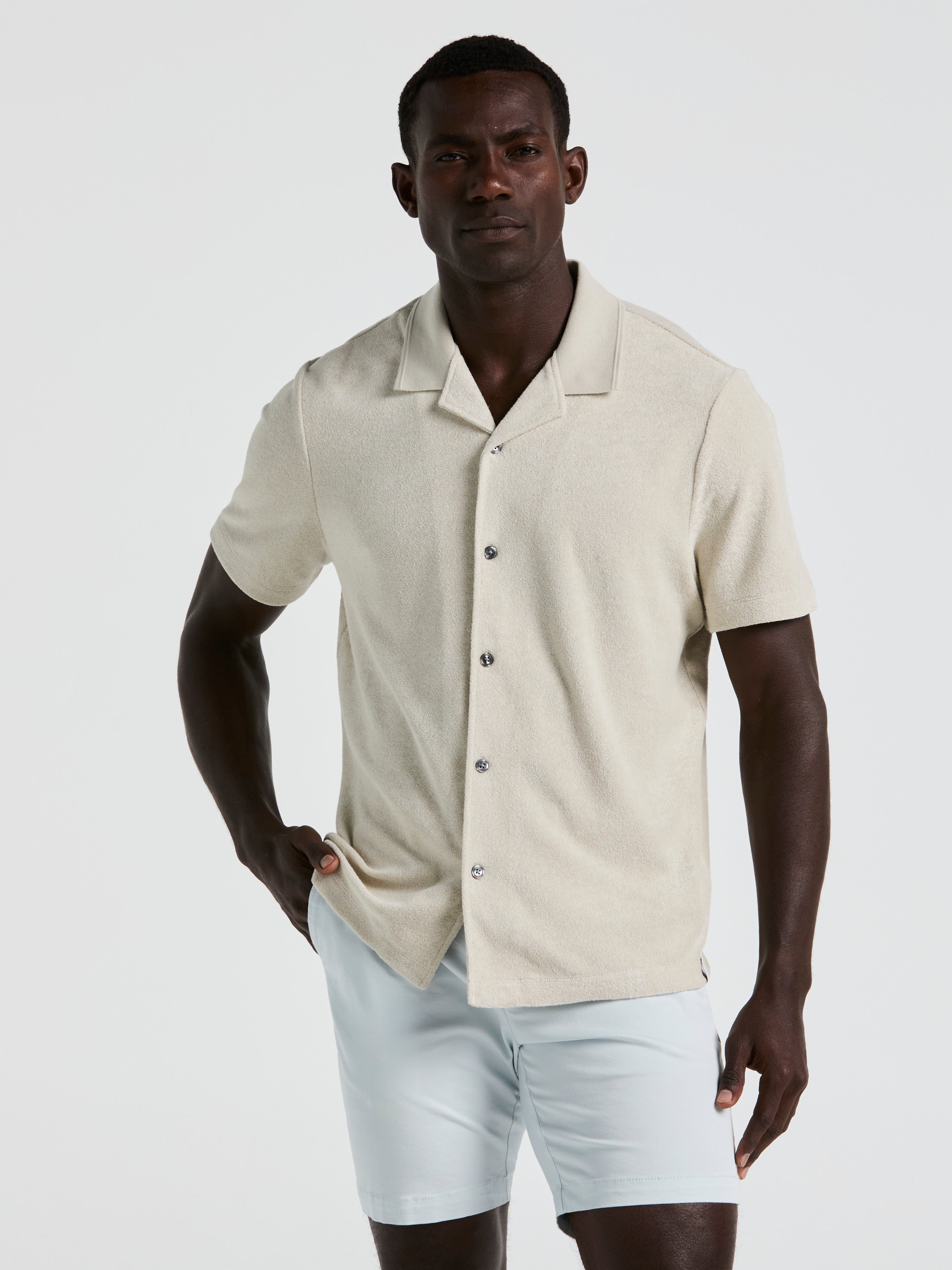 Terry Camp Collar Shirt – Perry Ellis