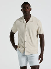 Terry Camp Collar Shirt (Moonstruck) 
