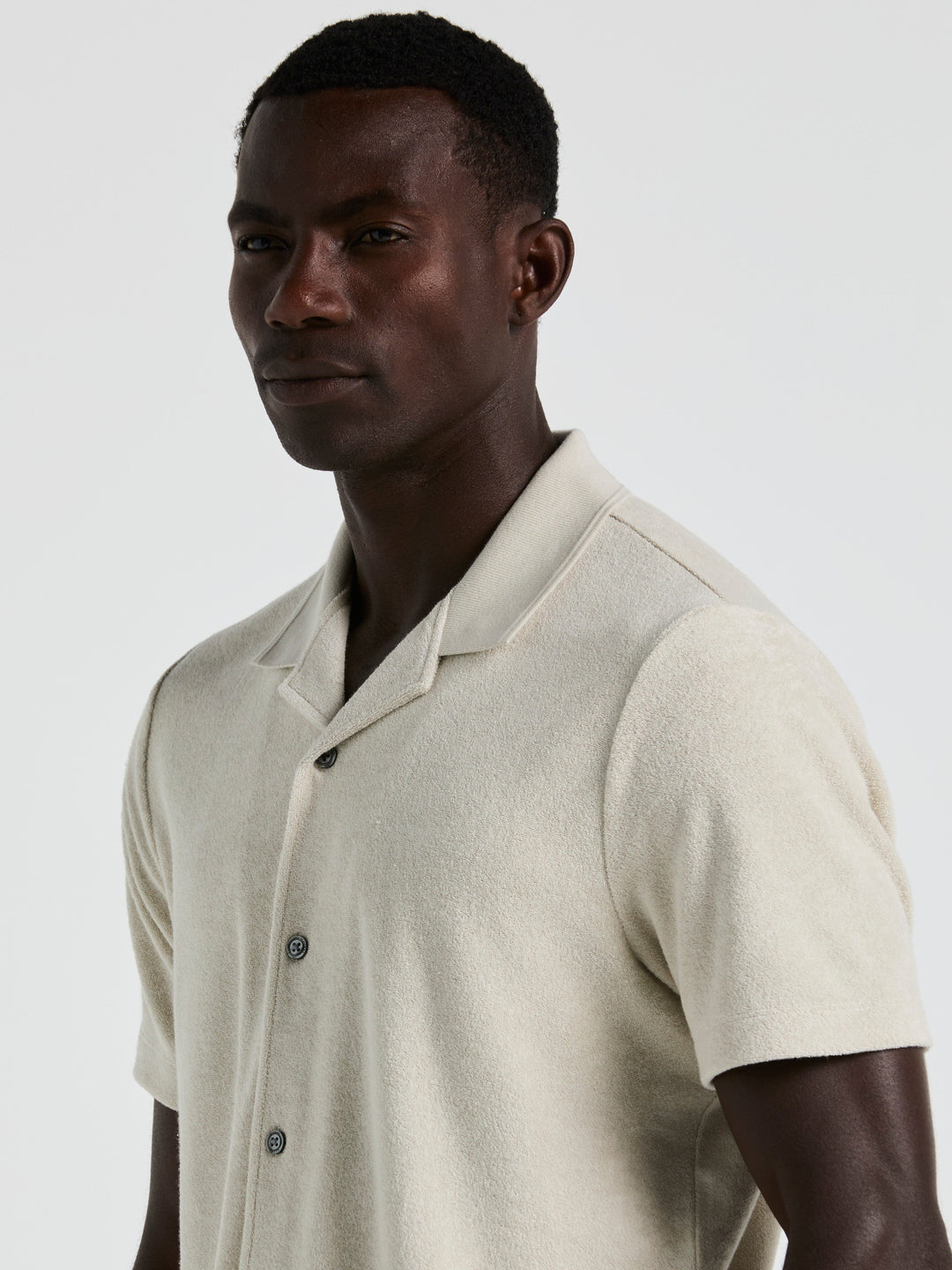 Terry Camp Collar Shirt (Moonstruck) 