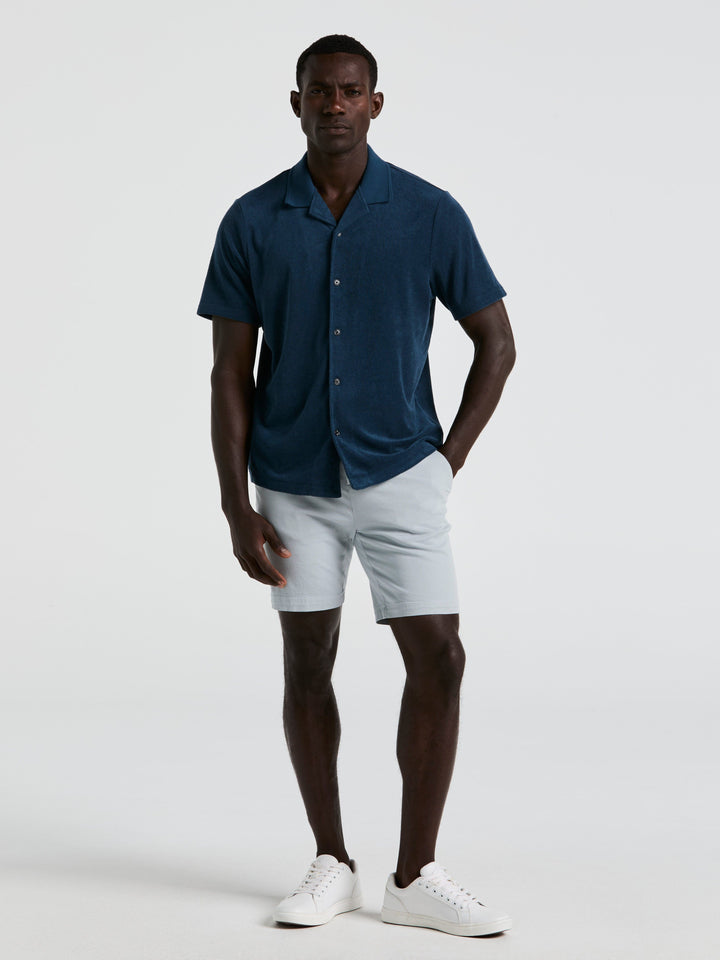 Terry Camp Collar Shirt (Blue Wing Teal) 