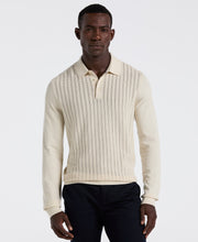 Long Sleeve Tech Polo Sweater (Silver Birch) 