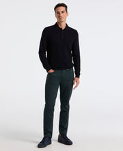 Long Sleeve Tech Polo Sweater (Dark Sapphire) 