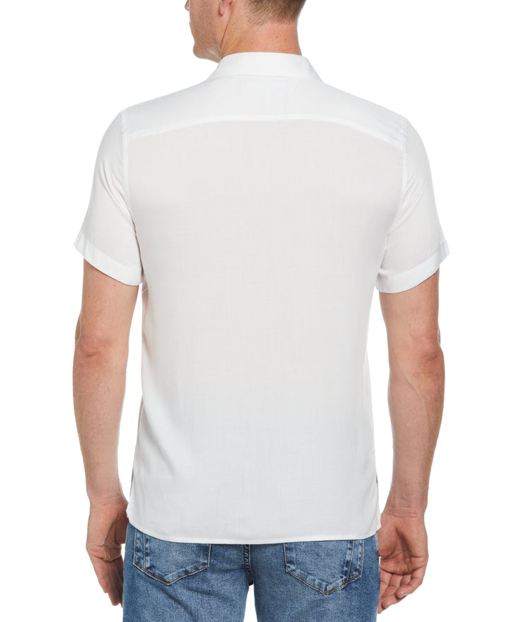Solid Textured Shirt (Bright White) 