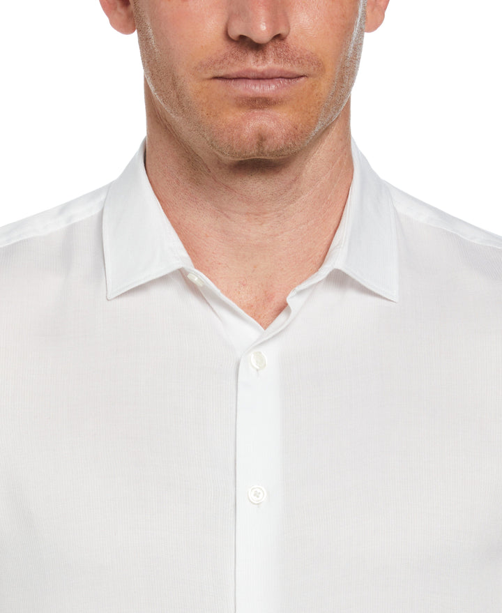 Solid Textured Shirt (Bright White) 