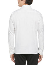 Tonal Floral Print Jacquard Shirt  (Bright White) 