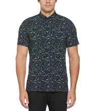 Total Stretch Abstract Strokes Shirt (Black) 