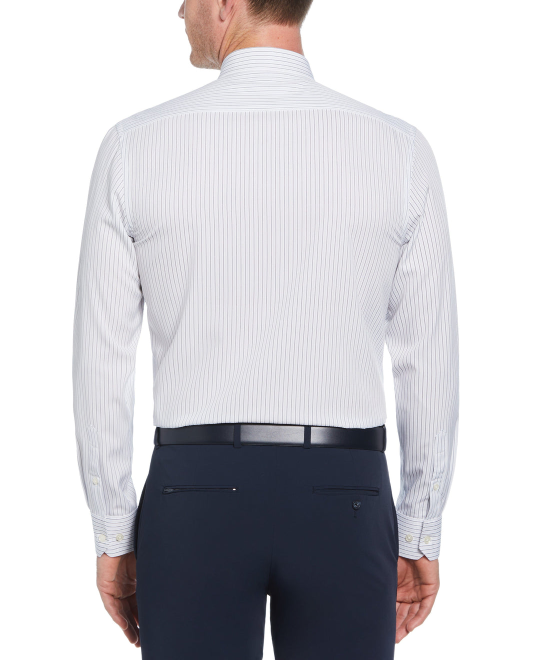 Men's Total Stretch Bi-Color Pinstripe Shirt Perry Ellis Men's Total Stretch Bi-Color Pinstripe Shirt Perry Ellis