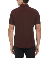 Total Stretch Diagonal Flower Print Shirt (Russet Brown) 