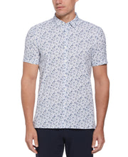 Total Stretch Ditsy Floral Print Shirt (Iceberg Green) 