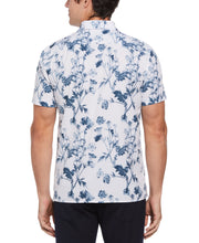 Total Stretch Floral Print Shirt (Sargasso Sea) 