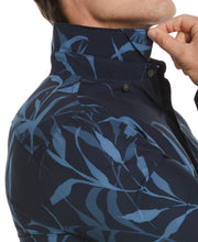 Total Stretch Floral Print Shirt (Dark Sapphire) 