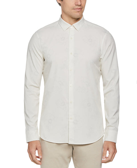 Total Stretch Floral Shirt (Egret) 