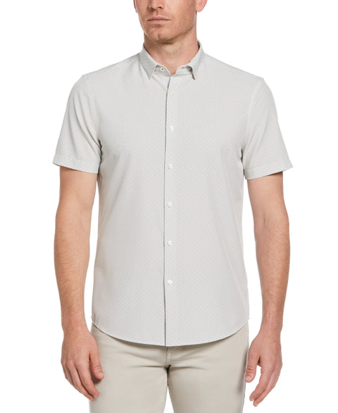 Total Stretch Geo Print Shirt (Almond Milk) 