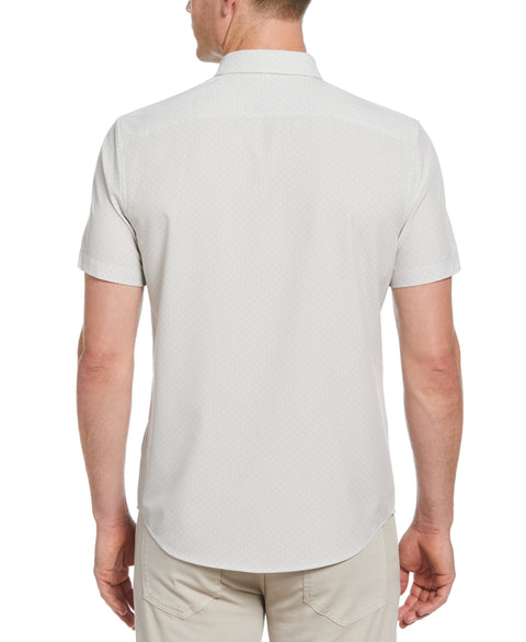 Total Stretch Geo Print Shirt (Almond Milk) 