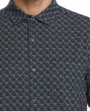 Total Stretch Micro Motif Print Shirt (Misted Yellow) 