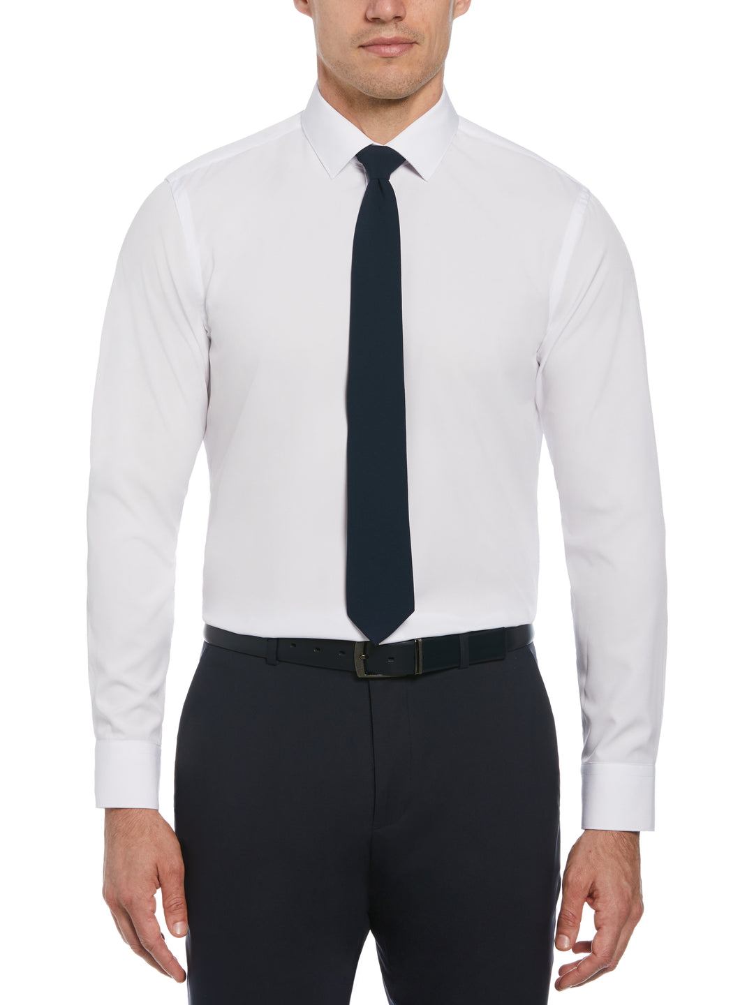 WHITE TOTAL STRETCH MODALUX DRESS SHIRT (White) 