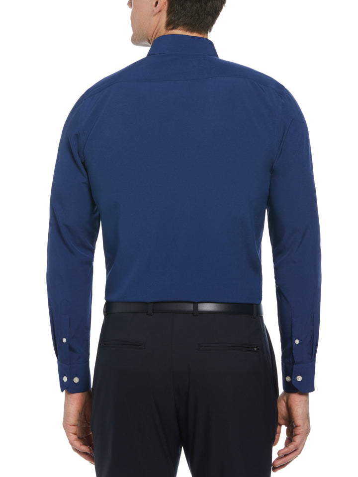 Slim Fit Total Stretch Performance Dress Shirt (Blue) 