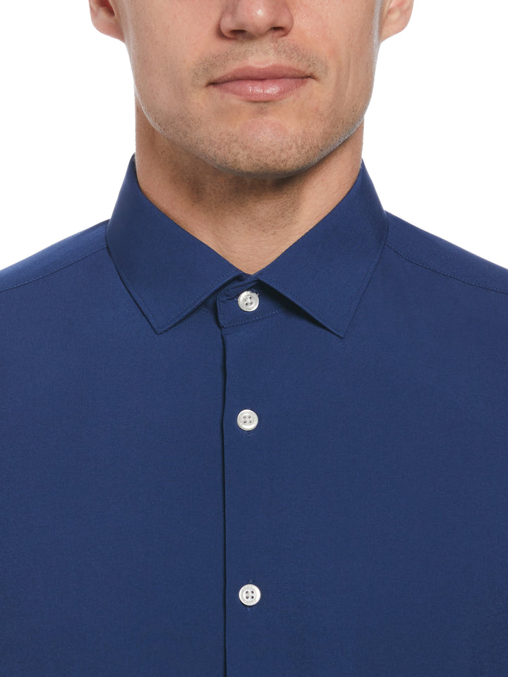Slim Fit Total Stretch Performance Dress Shirt (Blue) 