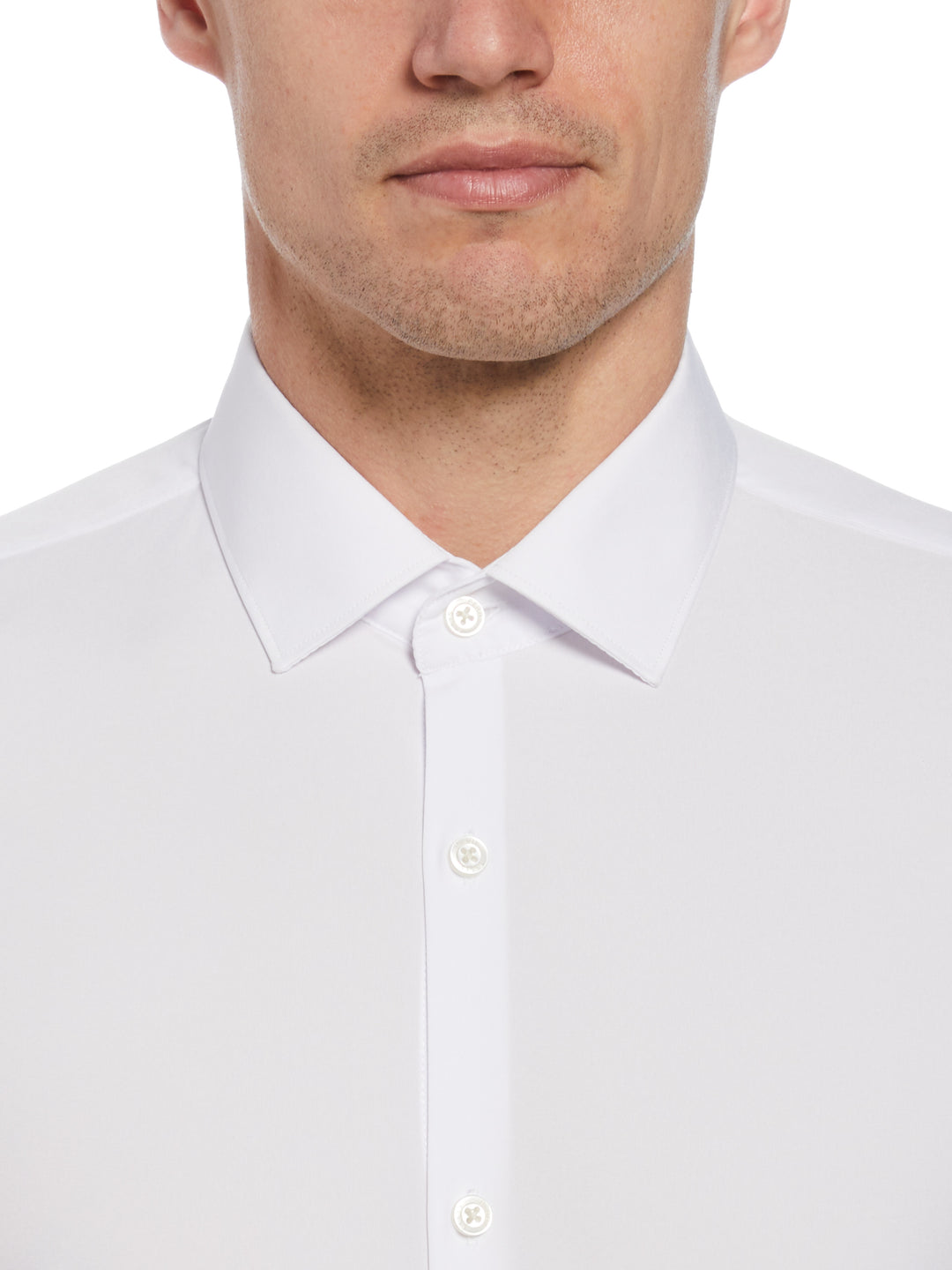 WHITE TOTAL STRETCH MODALUX DRESS SHIRT (White) 
