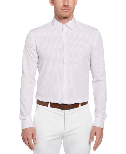 Total Stretch Pink Stripe Print Shirt (Pink) 