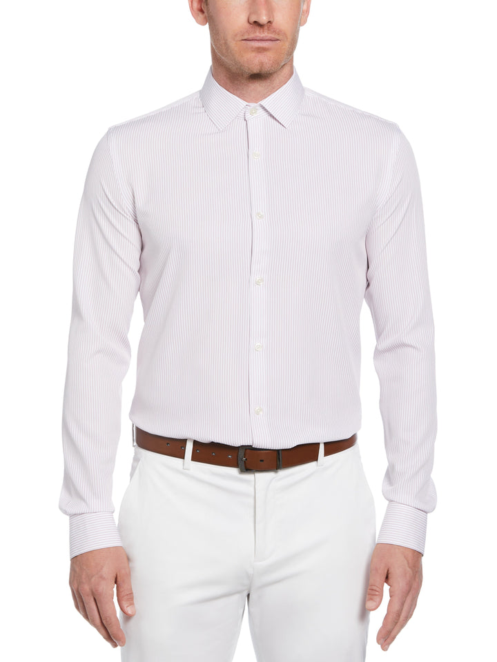 Total Stretch Pink Stripe Print Shirt (Pink) 
