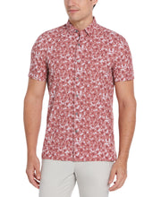 Ditsy Floral Print Stretch Shirt (Roan Rouge) 