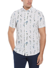 Slim Total Stretch Floral Print Shirt (White Pepper) 