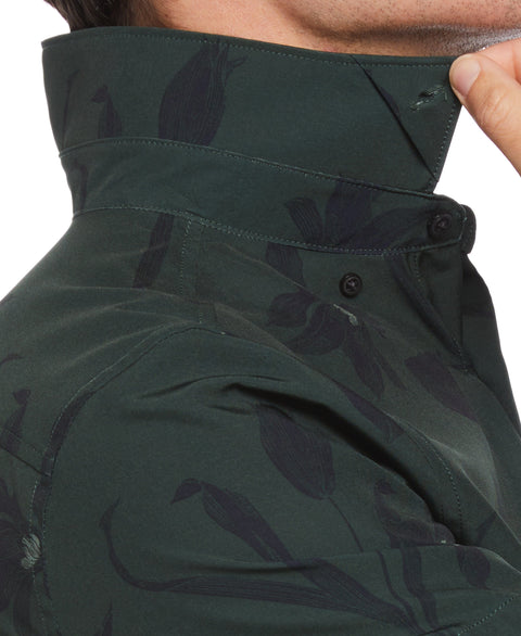 Slim Fit Floral Print Shirt (Rosin) 