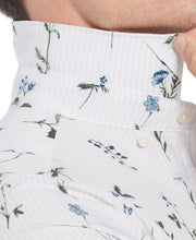 Slim Total Stretch Floral Print Shirt (White Pepper) 