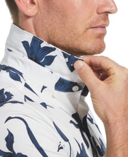 Total Stretch Floral Print Shirt (Egret) 