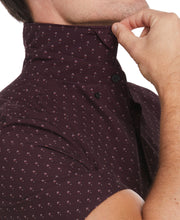 Total Stretch Slim Fit Geo Print Shirt (Port) 