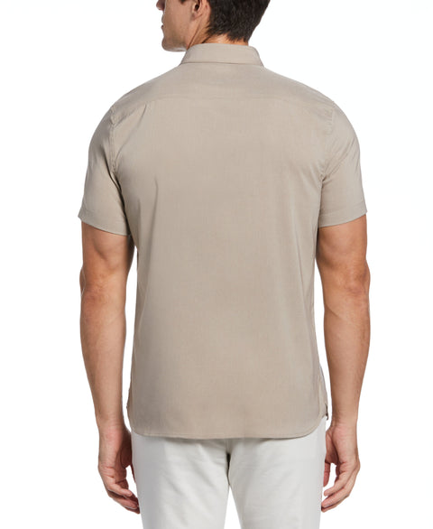 Total Stretch Slim Fit Heather Update Shirt (Elephant Skin) 