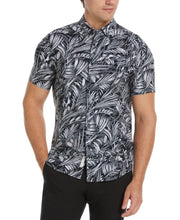 Total Stretch Slim Fit Leaf Print Shirt (Drizzle) 