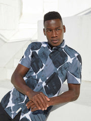 Total Stretch Slim Fit Paint Stroke Shirt