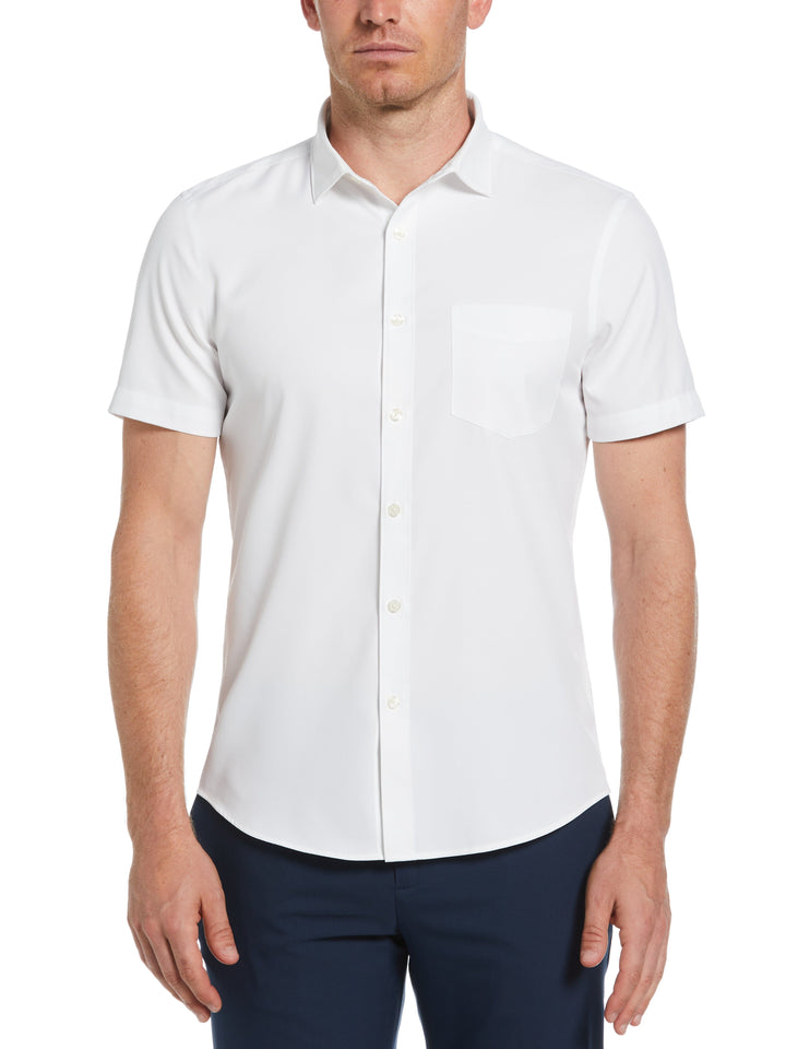 Total Stretch Slim Fit Solid Shirt (Bright White) 