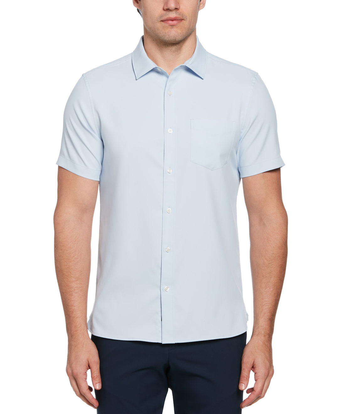 Men's Slim Fit Total Stretch Solid Shirt Perry Ellis Men's Slim Fit Total Stretch Solid Shirt Perry Ellis