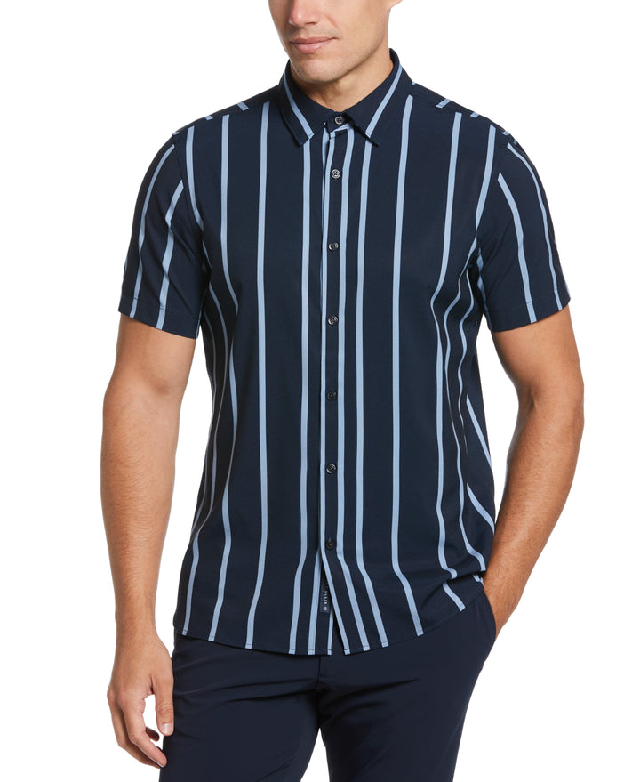 Total Stretch Slim Fit Vertical Stripe Shirt