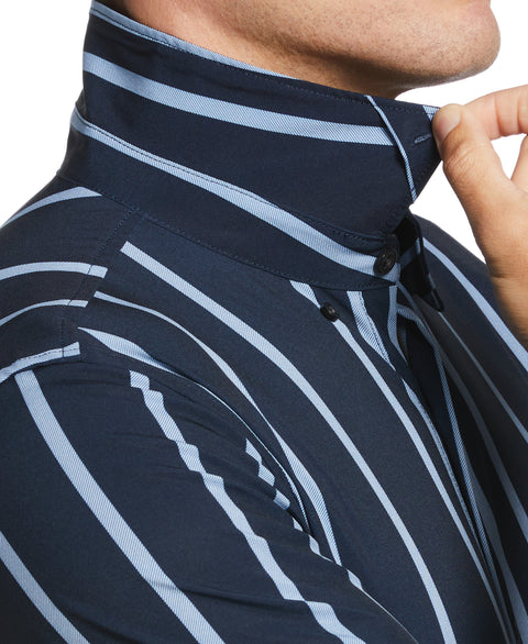 Total Stretch Slim Fit Vertical Stripe Shirt
